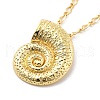 Brass Pendant Necklaces NJEW-S385-05A-G-2