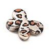 Electroplate & Spay Painted Acrylic Beads OACR-S043-05A-02-2