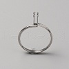 Aluminium Alloy Finger Rings Components FIND-WH0111-275A-P-2