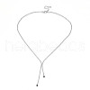 2MM Brass Textured Ball Chain Necklace Making KK-N258-21P-2