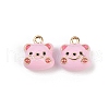 Brass Alloy Charms KK-R226-13G-1