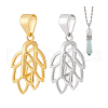   2Pcs 2 Colors 925 Sterling Silver Ice Pick Pinch Bails STER-PH0001-93-7