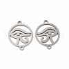 Tarnish Resistant 201 Stainless Steel Connector Charms STAS-K251-089P-1