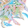  60Pcs 6 Colors Transparent Acrylic Pendants TACR-TA0001-29-3