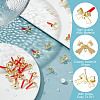 HOBBIESAY 24Pcs Alloy Stud Earring Findings EJEW-HY0001-06-5