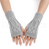 Acrylic Fiber Yarn Knitting Fingerless Gloves COHT-PW0002-10H-1