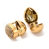 PVD Vacuum Plating 304 Stainless Steel Rhinestone Hoop Earrings for Women EJEW-Z076-05G-05-2