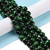 Natural Green Tiger Eye Beads Strands G-G099-10mm-6-2