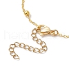 3Pcs 3 Colors Brass Flat Oval Cable Chain Bracelets BJEW-JB11602-5