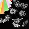 8 Sheets 4 Styles Clear Silicone Stamps DIY-CJ0002-11-4