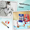 SOFPLATE 6Pcs 6 Colors PU Leather Keychain KEYC-SP0001-03-5