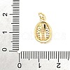Rack Plating Brass Micro Pave Clear Cubic Zirconia Charms ZIRC-I057-01G-01-3