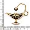 Alloy Enamel Tea Pot Home Display Decoration DJEW-Z010-01G-02-3