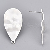 Eco-Friendly Iron Stud Earring Findings X-IFIN-T015-048S-NR-3