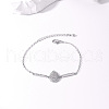 Elegant Brass Teardrop Link Bracelets DG0547-2-4