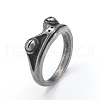 Stainless Steel Frog Finger Rings PW-WGF4234-03-1