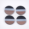 Tri-color Resin & Walnut Wood Pendants RESI-S358-78B-1