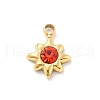 Star 304 Stainless Steel Rhinestone Charms STAS-L283-31G-2