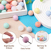 120Pcs 12 Colors Silicone Beads SIL-TA0001-15-5
