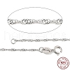 925 Sterling Silver Rope Chains Necklaces STER-E007-2C-2