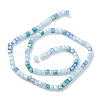 Gradient Color Electroplate Glass Bead Strands X1-GLAA-E042-05A-2