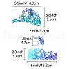 Wave Shaped Stainless Steel Metal Cutting Dies Stencils DIY-WH0238-166-3