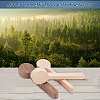 Gorgecraft 4Pcs 2 Style Walnutwood & Beechwood Spoon Mold DIY-GF0005-08-6