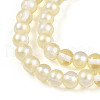 Baking Painted Transparent Glass Beads Strands DGLA-N011-6mm-02-3