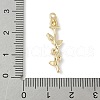 Brass Micro Pave Cubic Zirconia Pendants KK-M326-13C-G-3