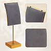 Velvet & Alloy Earrings Display Stands ODIS-WH0061-69B-3