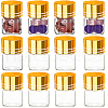 SUNNYCLUE 40Pcs Clear Glass Bottles Bead Containers CON-SC0001-15B-01-1