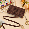 15 Yards Imitation Leather Braided Lace Ribbon WL-WH0003-02D-5