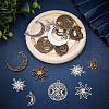 SUNNYCLUE 72Pcs 18 Style Tibetan Style Alloy Pendants TIBEP-SC0002-23-4