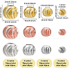 BENECREAT 12pcs 6 colors Brass Enamel Beads KK-BC0004-49-2