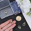 SUNNYCLUE 6Pcs Brass Spring Gate Rings FIND-SC0010-92-3