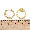 Heart Brass Enamel Hoop Earrings EJEW-S277-03G-5