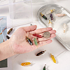 Fashewelry 20Pcs 20 Style Natural Mixed Gemstone Double Terminated Pointed Pendants G-FW0001-15-4