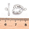 925 Sterling Silver Baroque Toggle Clasps STER-T007-103P-3
