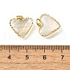 Natural White Shell & Epoxy Resin Charms KK-E794-02G-04-3