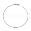 304 Stainless Steel Big Circle Stud Earrings EJEW-Z096-05P-2