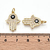 Brass Micro Pave Cubic Zirconia Pendants KK-T070-70-3