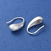 999 Fine Silver Teardeop Dangle Earrings EJEW-P296-29S-2