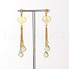 Retro Heart Tassel Stainless Steel Stud Earrings LE0057-2