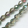 Electroplate Glass Bead Strands EGLA-E010-8x12mm-H04-1