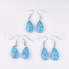 Natural & Synthetic Mixed Stone Dangle Earrings EJEW-P150-A-2