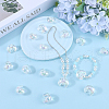 SOFPLATE 60Pcs UV Plating Transparent Acrylic Beads PACR-SP0001-01-4