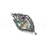 Feather Shape Shell Pin PW-WG65AB5-01-3