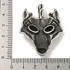 316 Surgical Stainless Steel Micro Pave Cubic Zirconia Pendants STAS-Z073-119AS-3