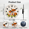 MDF Printed Wall Clock HJEW-WH0058-017-2