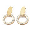 304 Stainless Steel Dangle Stud Earrings EJEW-E261-16G-1